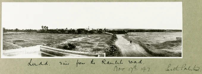 Ludd, uitzicht vanaf de Ramlehweg, 17 november 1917